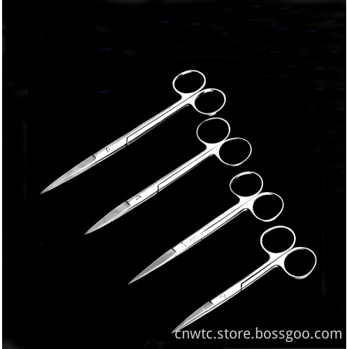 Medical Surgical Dental Stainless Steel Straight Scissors - 12.5cm